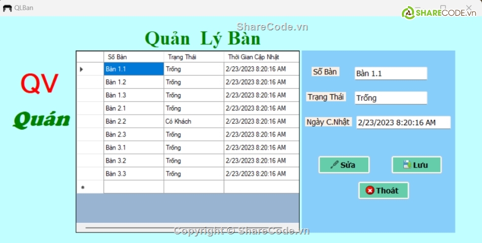 Code đồ án quản lý cafe,Code phần mềm quản lý,code C# Quản lý quán cafe,c# quản lý cafe,Code đồ án quản lý Coffee